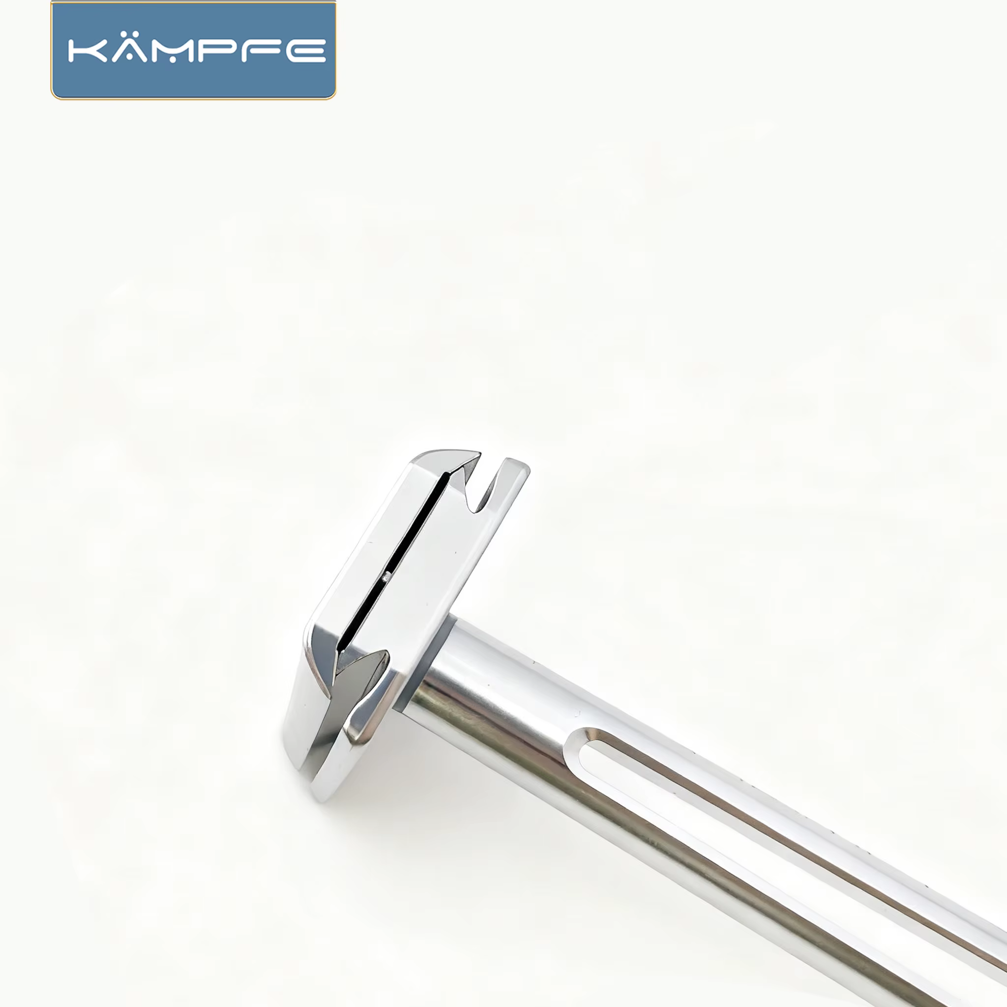 Rasoir de voyage léger et sûr KAMPFE à double tranchant, en aluminium usiné CNC, cadeau pour homme