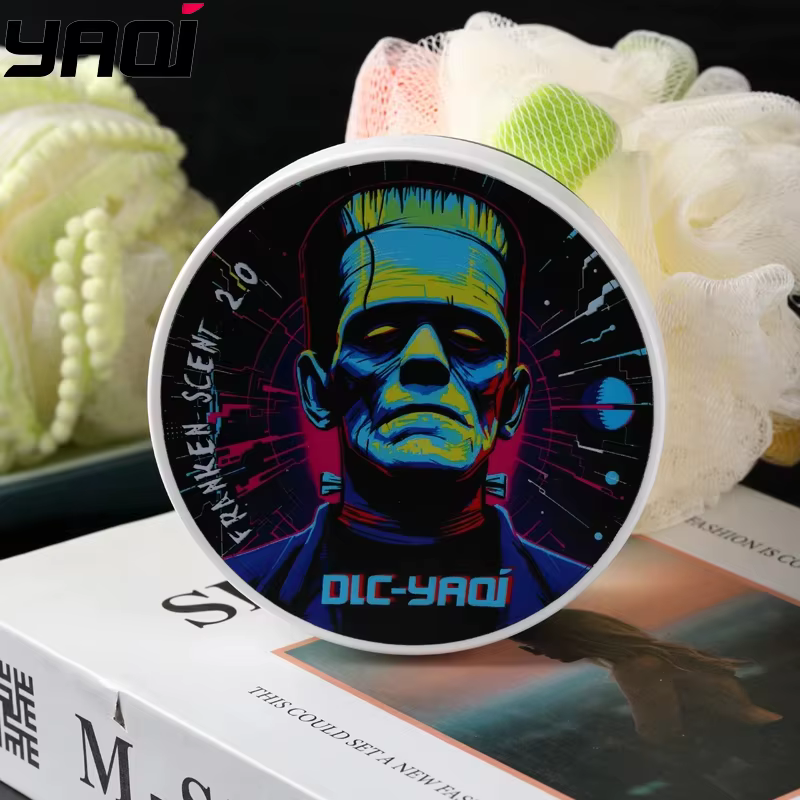 Promotion Flash 2026 : Savon de Rasage Artisanal YAQI Franken Scent 2.0 pour Hommes 170g – Crème de 