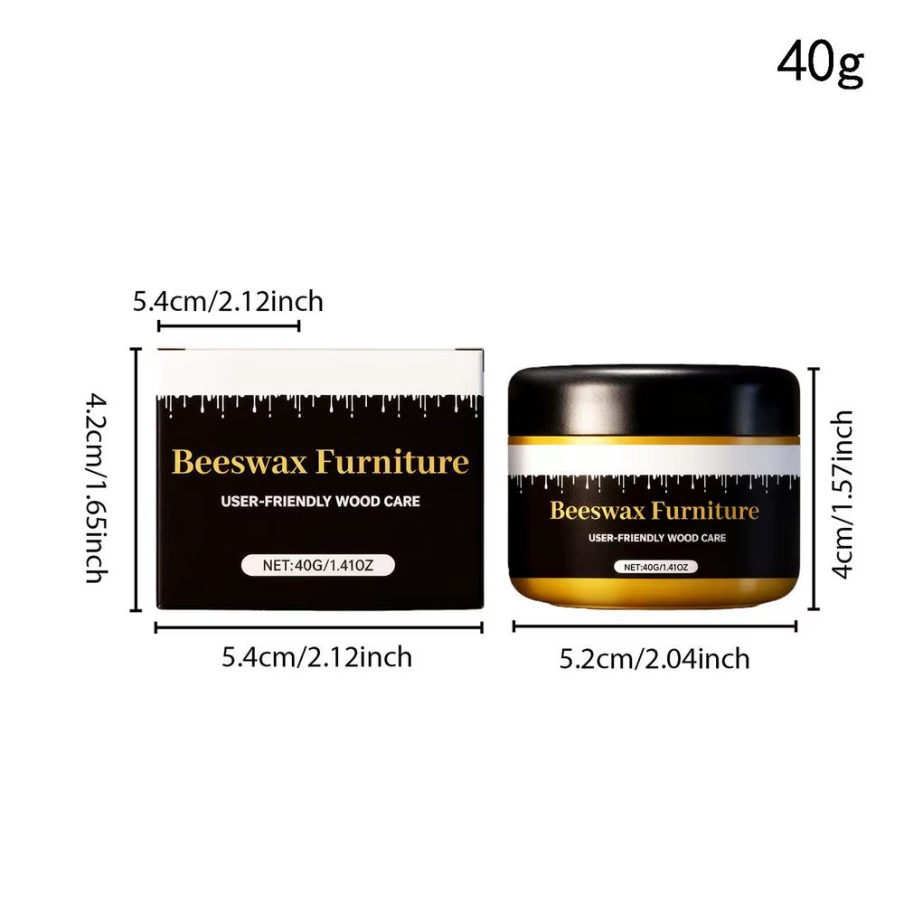 Cire de restauration du bois à la cire d'abeille 40g – Rénovateur pour meubles et sols, redonne vie 