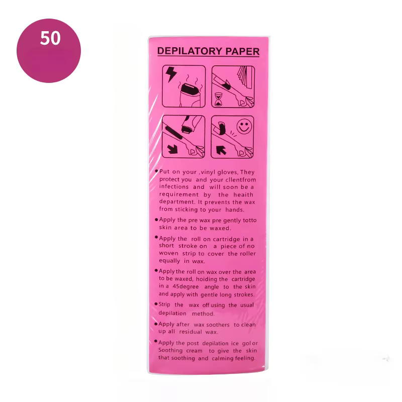 50/100 pièces - Bandes de cire dépilatoire non tissées de haute qualité pour femmes et hommes - Épil