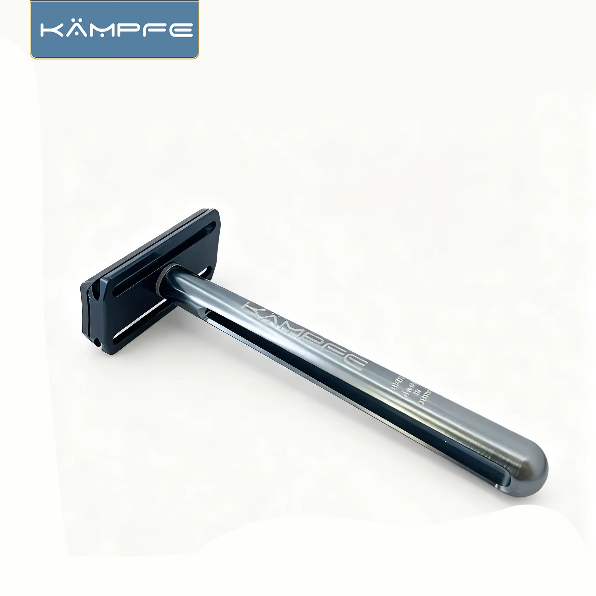 Rasoir de voyage léger et sûr KAMPFE à double tranchant, en aluminium usiné CNC, cadeau pour homme