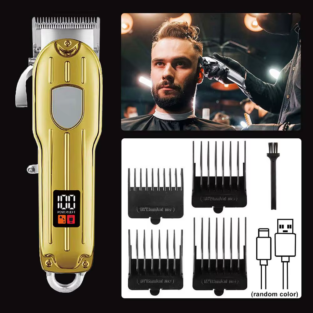 Tondeuses à cheveux 3 en 1 pour hommes, Kits de tondeuse à barbe, ensembles de rasoirs électriques, 