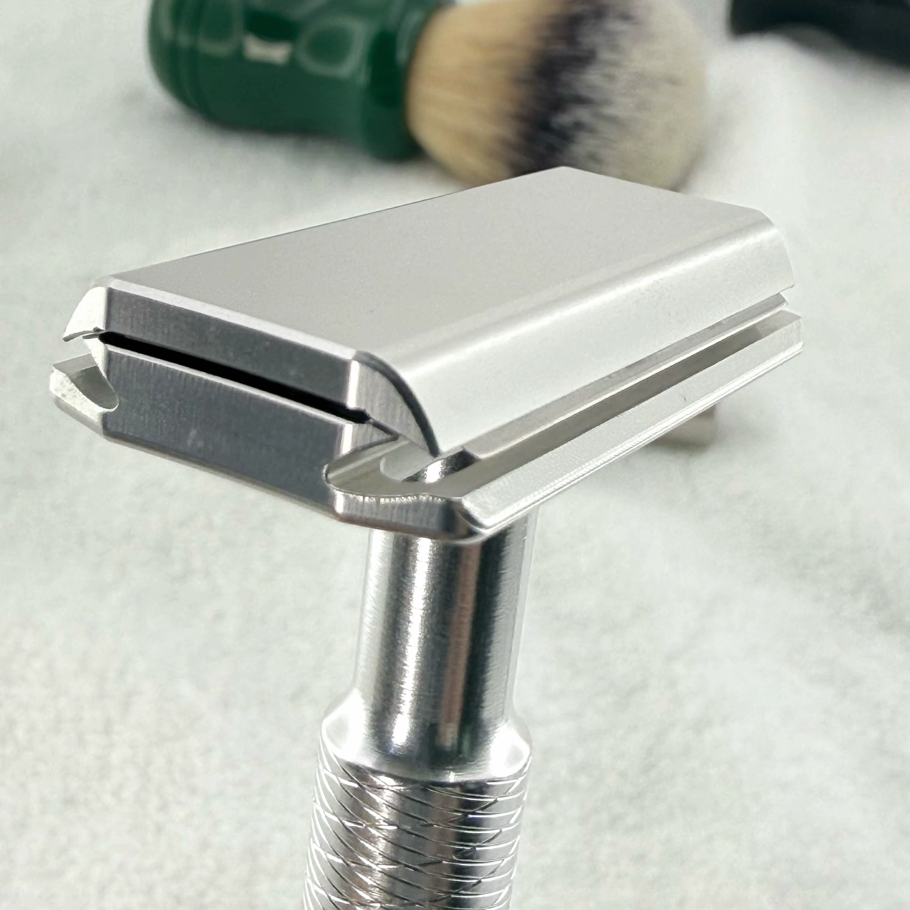 Rasoir de sécurité manuel KAMPFE CNC en aluminium à double tranchant, classique, pour hommes et femm