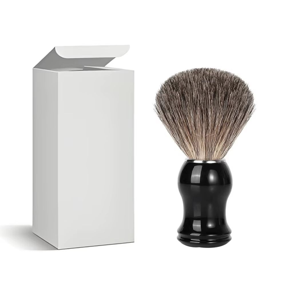 Whityle 02B brosse de rasage en poils de blaireau Super doux pour homme soins de la barbe toilettage