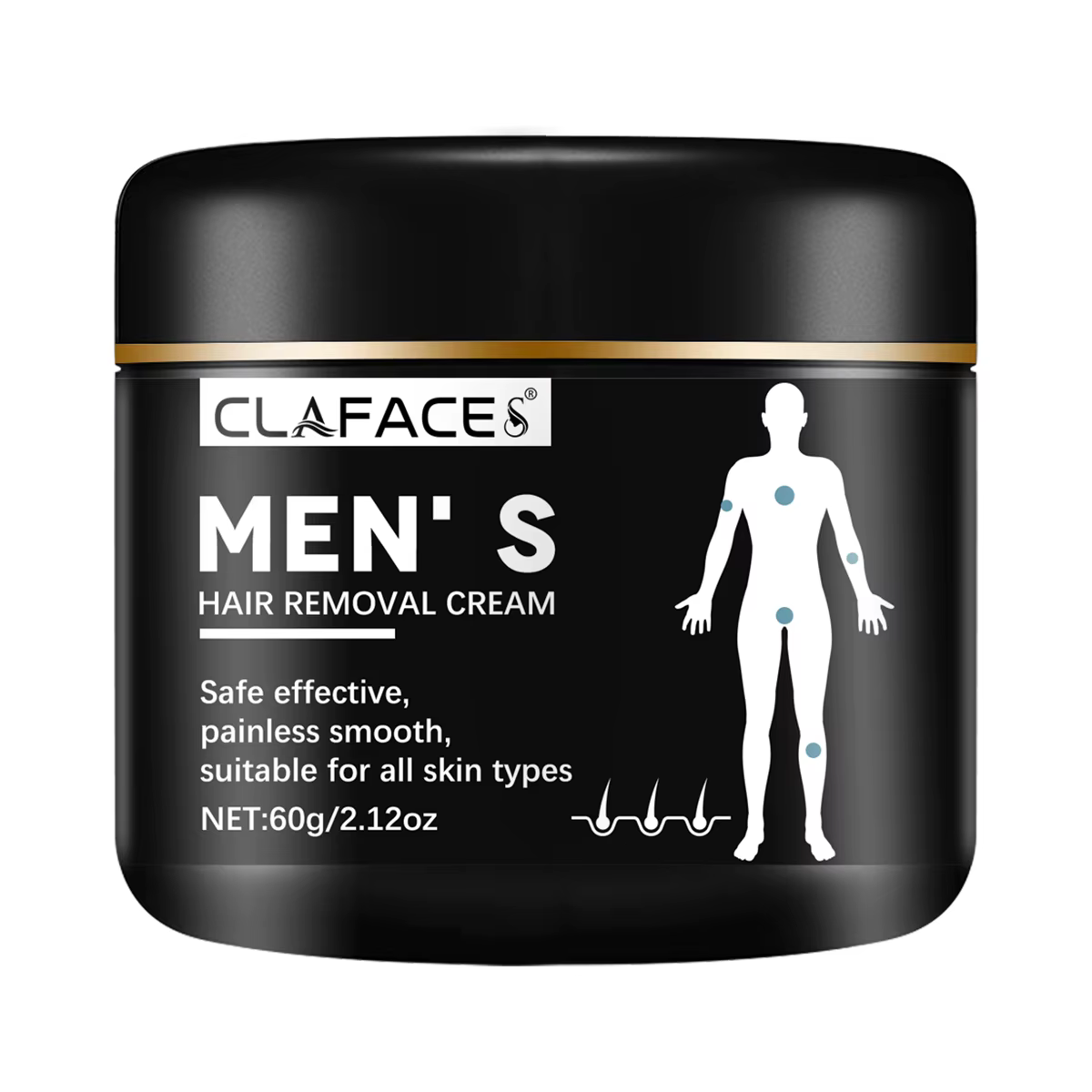 Crème dépilatoire indolore pour hommes, inhibition douce et Non irritante, élimine la croissance des