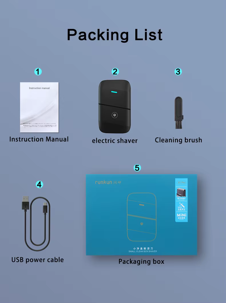 Tondeuse Électrique Étanche pour Hommes, Tondeuse Corporelle et Intime Rechargeable pour l'Entretien