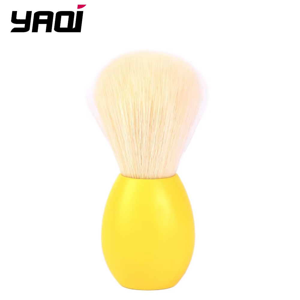YAQI – brosse de rasage à nœud en cachemire pour homme, outil pour le jour de pâques, Version jaune