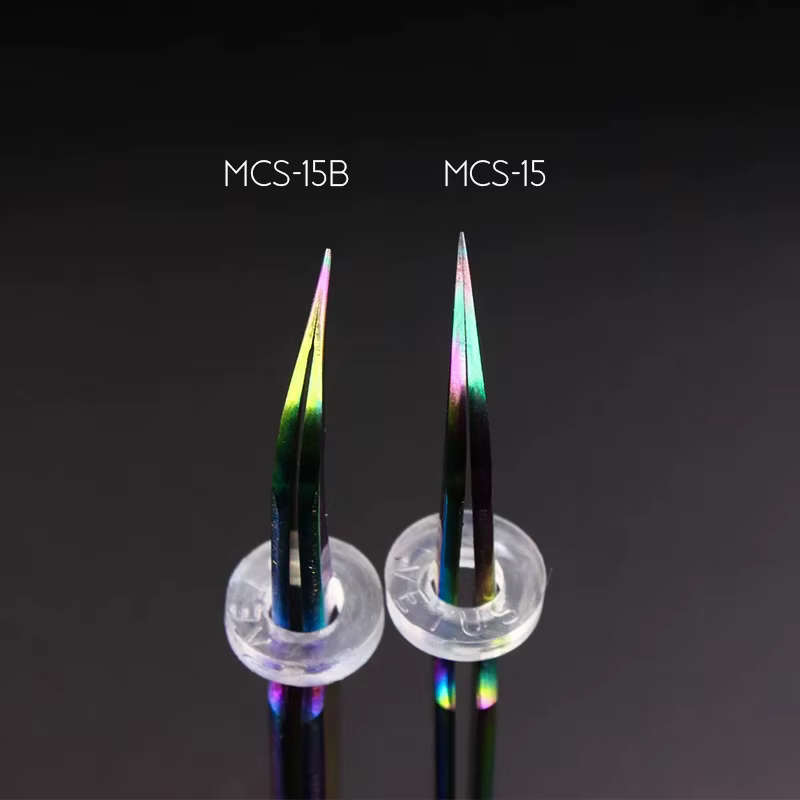 Vetus – pincettes à cils Premium, série MCS originale, nouveau Style, pointe Ultra Fine, améliore le