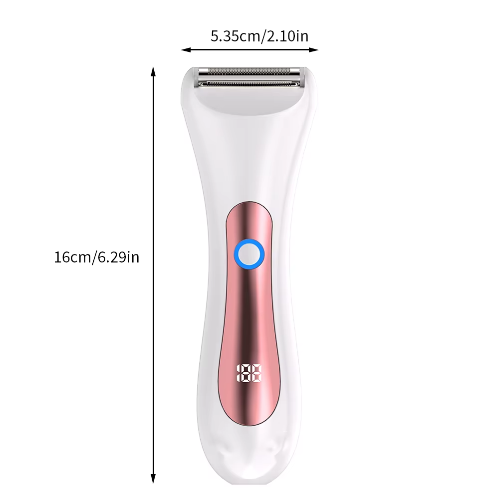Rasoir électrique étanche pour femmes, rasoir électrique Portable humide et sec, avec tête à trois l
