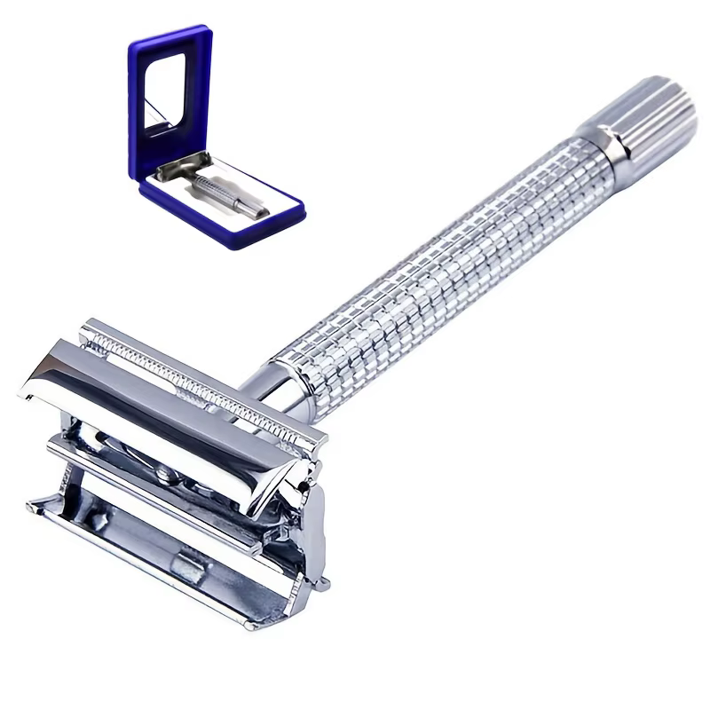 Ensemble de rasoirs à double tranchant pour barbe, rasoir classique traditionnel pour hommes, rasoir