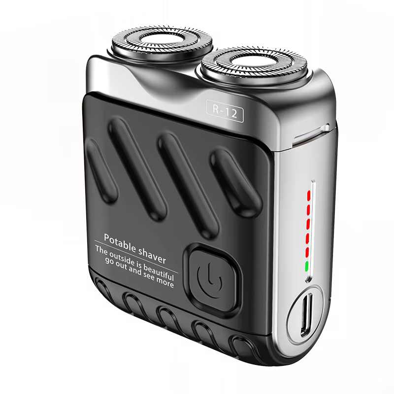 Mini rasoir électrique double tête étanche type-c Rechargeable rasoir voyage rotatif rasoir hommes P
