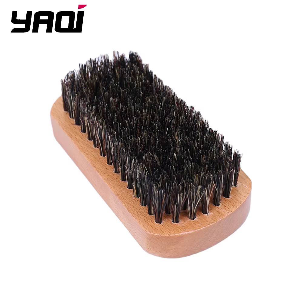 Brosse à moustache et barbe YAQI en poils de sanglier naturels – Outil de soin du moustache, idéal c