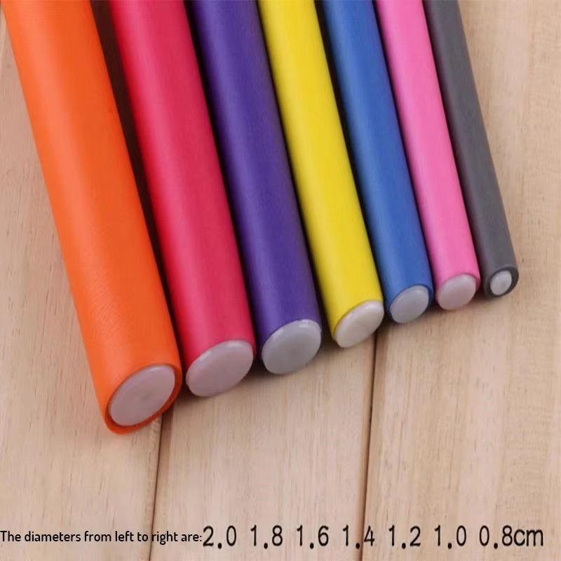 Bâtons de curling de rouleau de cheveux d'air magique, bigoudi doux, torsion de mousse, tiges flexib