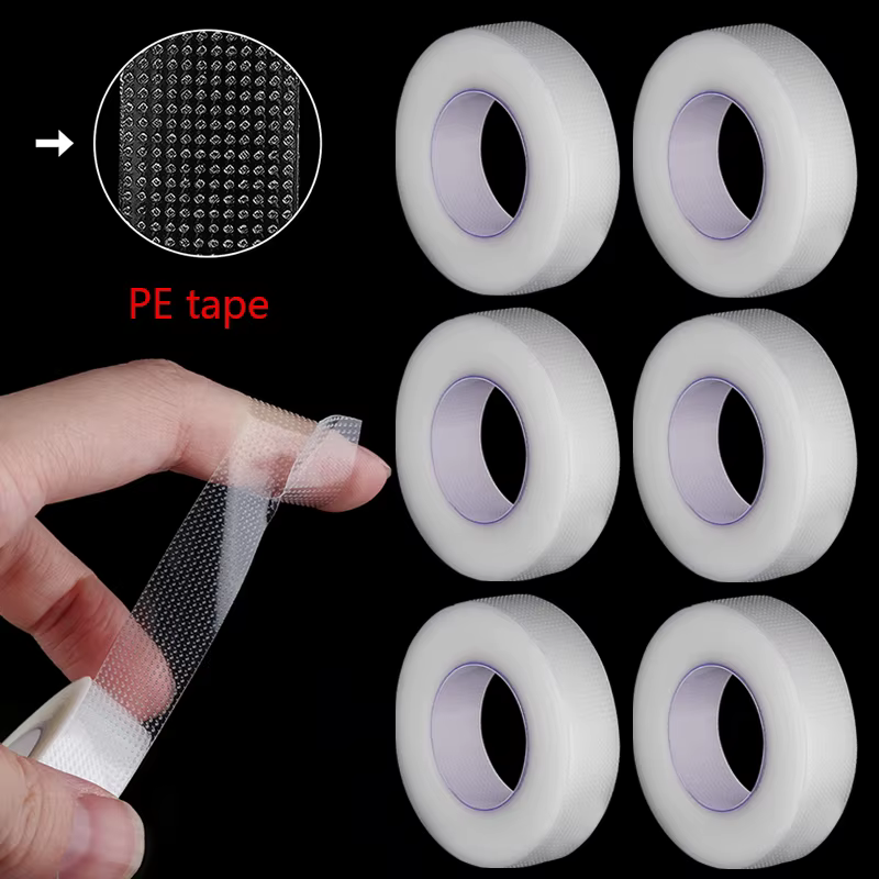 1/3/5 rouleaux de ruban d'extension de cils, outils adhésifs PE sous les coussinets oculaires pour c