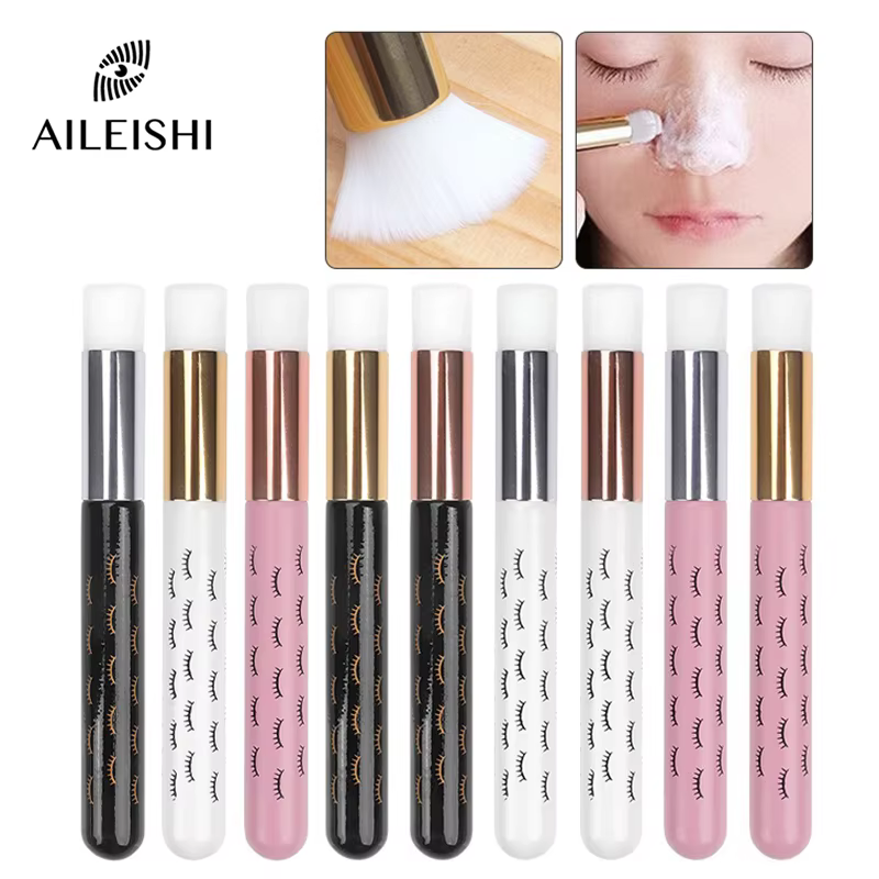 Brosse de nettoyage des cils, shampoing pour Extensions de cils, décoller les pores du nez, dissolva