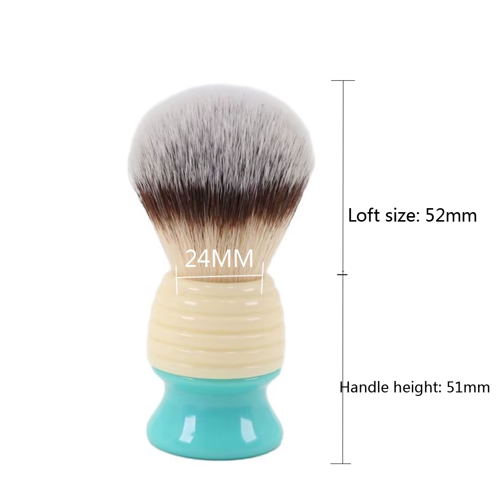 YAQI Bali 24mm brosse de rasage pour hommes en cheveux synthétiques avec noeud