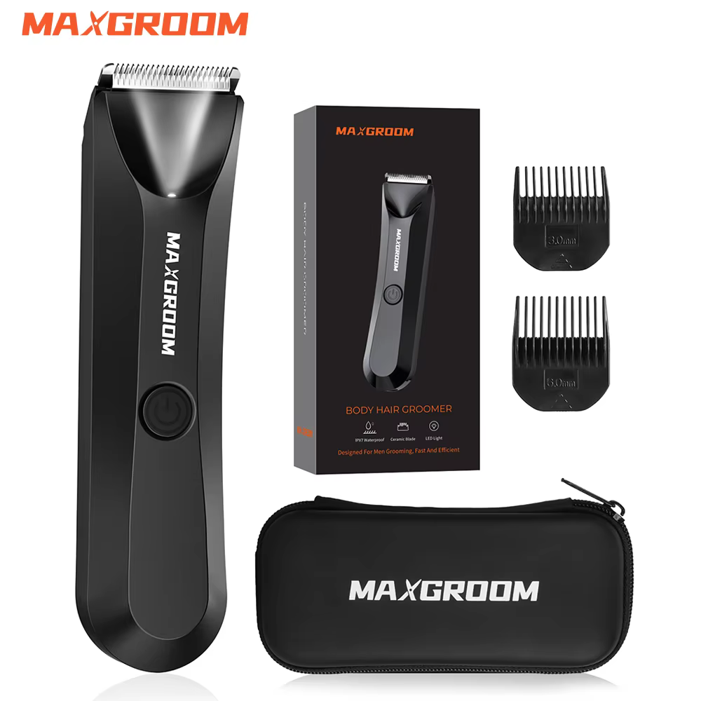 MAXGROOM rasoir pour hommes tondeuse à boules pour aine toilettage pubien corps