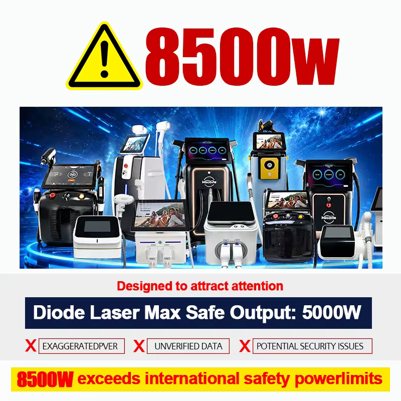 Machine d'épilation et d'élimination de tatouages au laser diode et au laser picoseconde 2 en 1 808nm avec 6 longueurs d'onde 755 808 830 810 940 1064nm