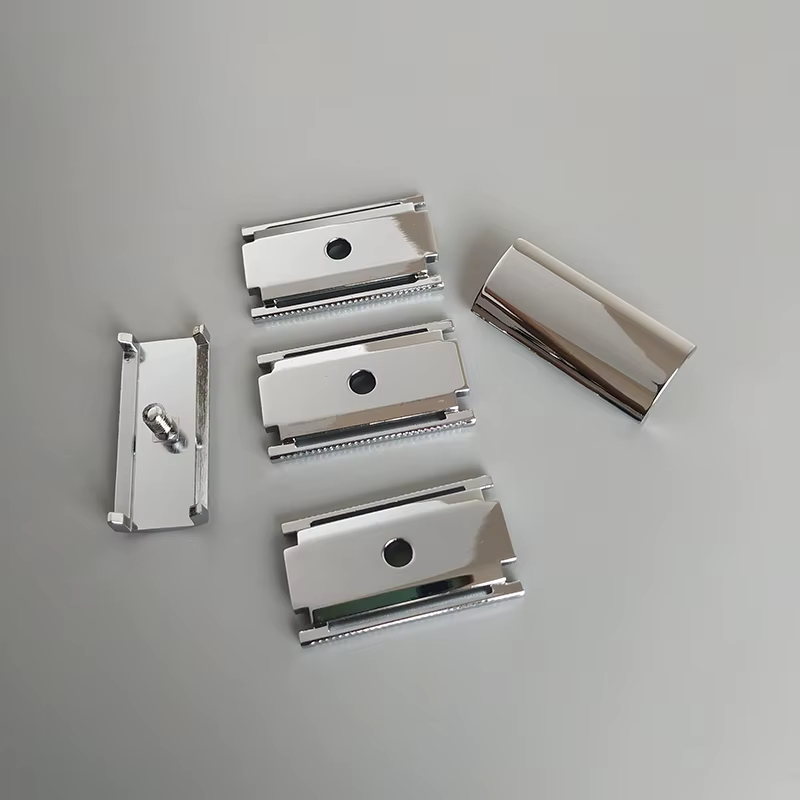 Dscosmetic AX-SE Rasoir de sécurité à double tranchant en alliage de zinc avec manche en acier inoxydable