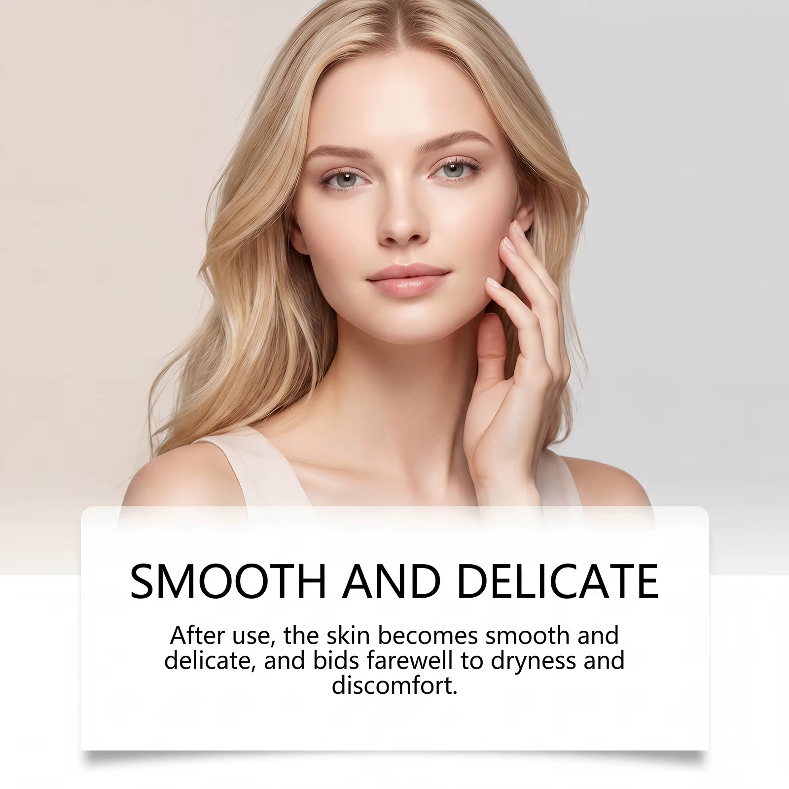 Crème dépilatoire douce à l'huile de coco pour le visage