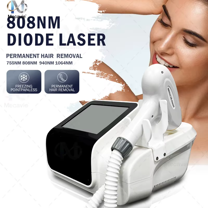 Dernière génération de machine d'épilation au laser à diode à 3 ondes (755/808/1064 nm) - 4000 W de puissance élevée Soprano Titanium avec système de refroidissement par glace
