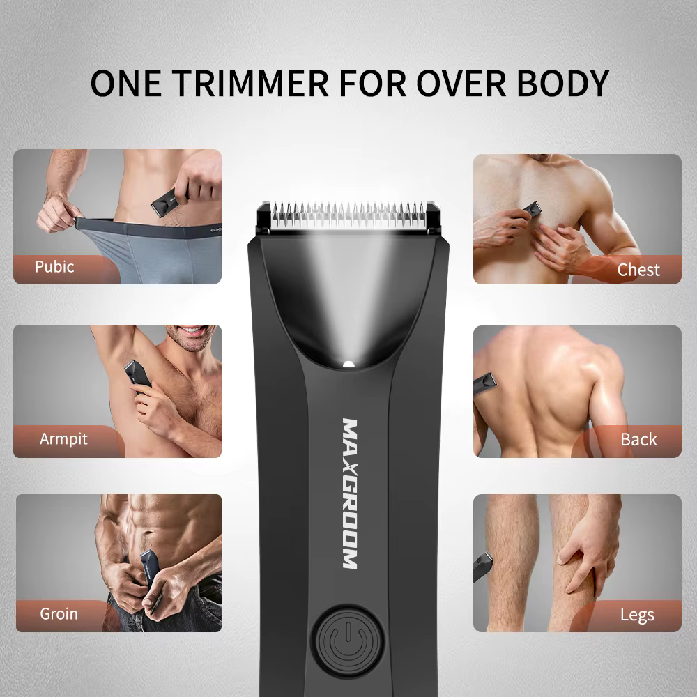 MAXGROOM rasoir pour hommes tondeuse à boules pour aine toilettage pubien corps