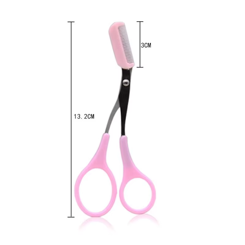 Ciseaux de précision pour sourcils avec peigne
