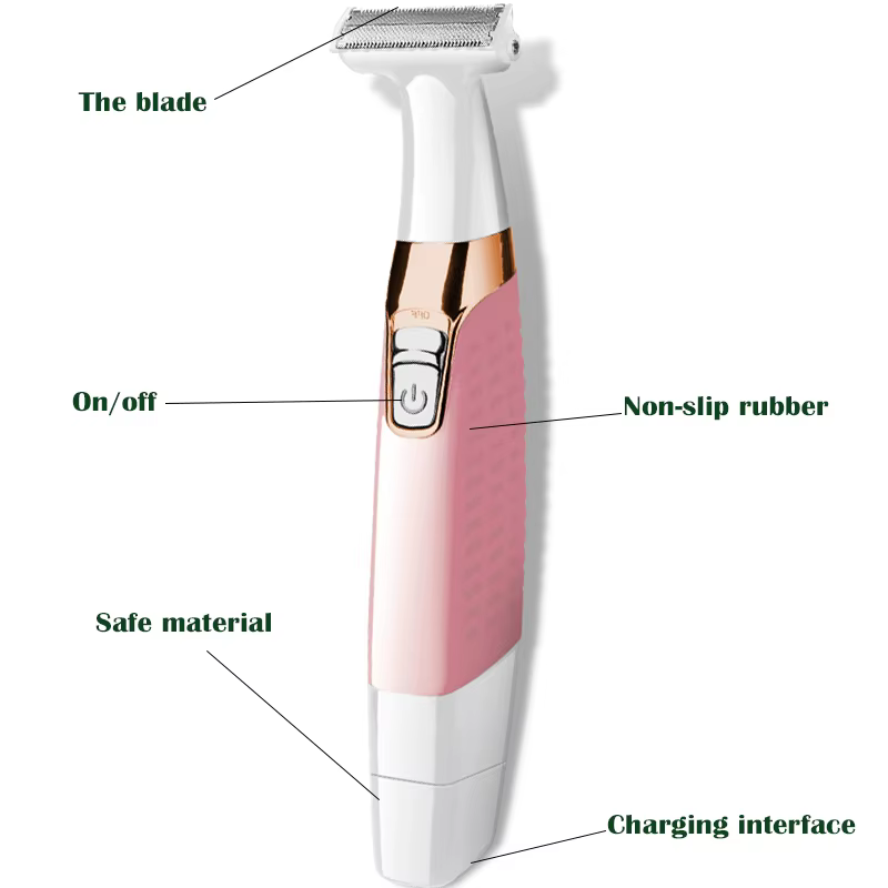 Kemei-Épilateur électrique aste pour femme, rasoir pour dame