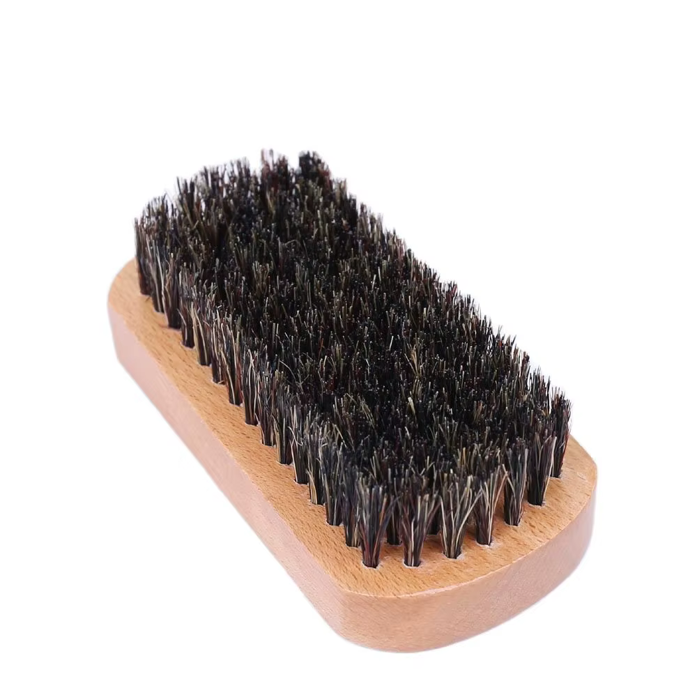 Brosse à moustache et barbe YAQI en poils de sanglier naturels – Outil de soin