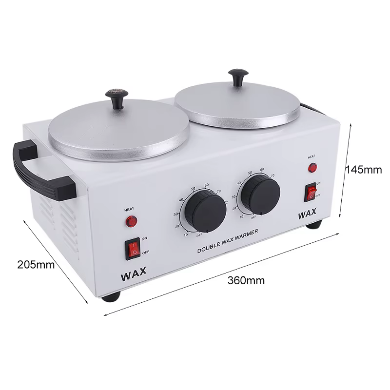 Chauffe-cire double pour paraffine, machine à cire dépilatoire pour SPA, épilateur pour mains et pieds, outil d'épilation