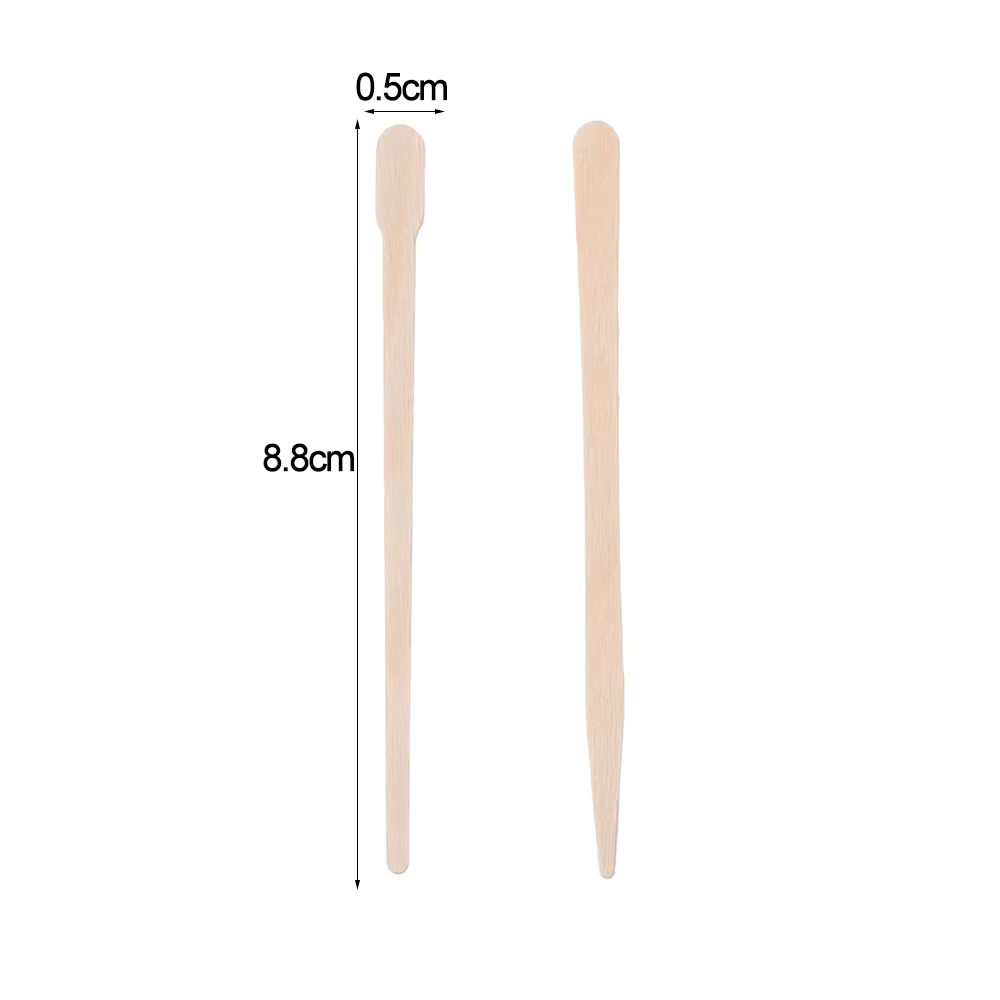 Kit de spatule en bois de bambou pour épilation au poulet
