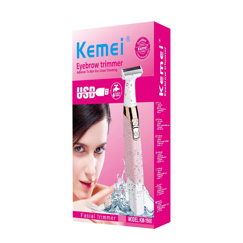 Kemei-Épilateur électrique aste pour femme, rasoir pour dame
