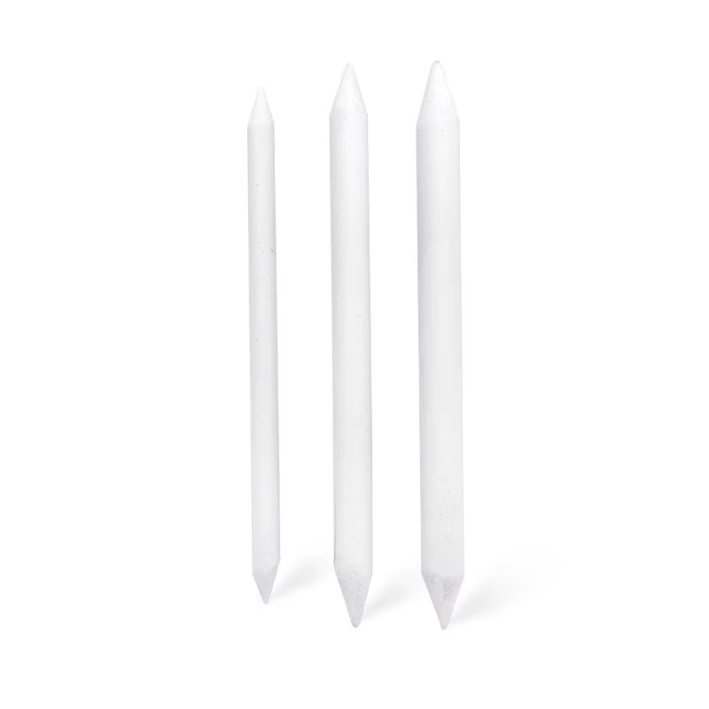Lot de 3/6 Tortillons de Dessin Blancs pour Estompage et Estompage des Frottements, Outil de Croquis au Charbon, Stylo en Papier de Riz, Fournitures d'Artiste