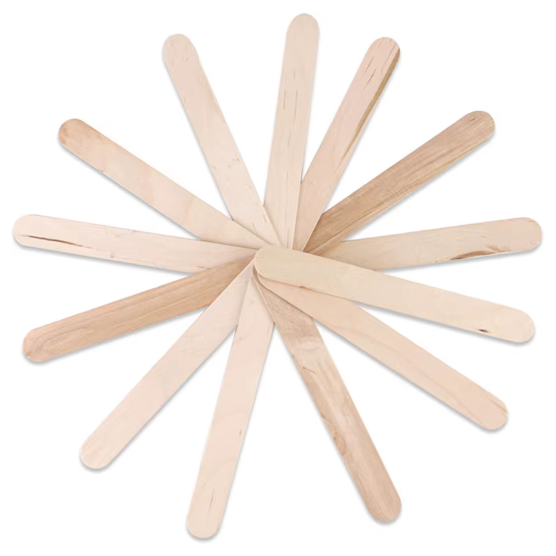 50/20/10 pièces jetable en bois cire bâton
