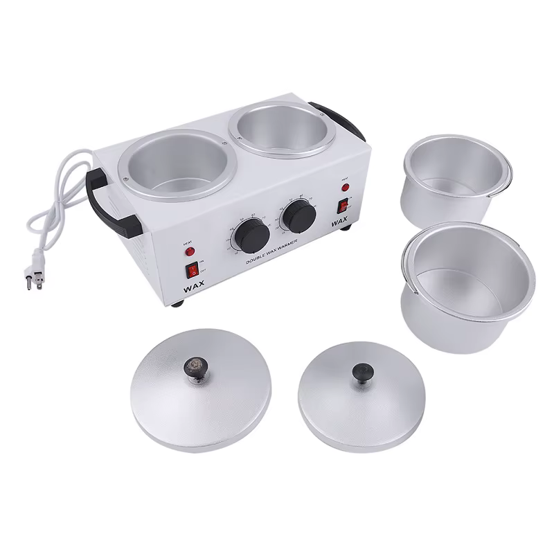 Chauffe-cire double pour paraffine, machine à cire dépilatoire pour SPA, épilateur pour mains et pieds, outil d'épilation