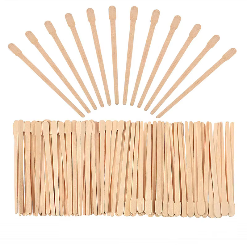 Bâtons d'épilation du corps en bois pour femme