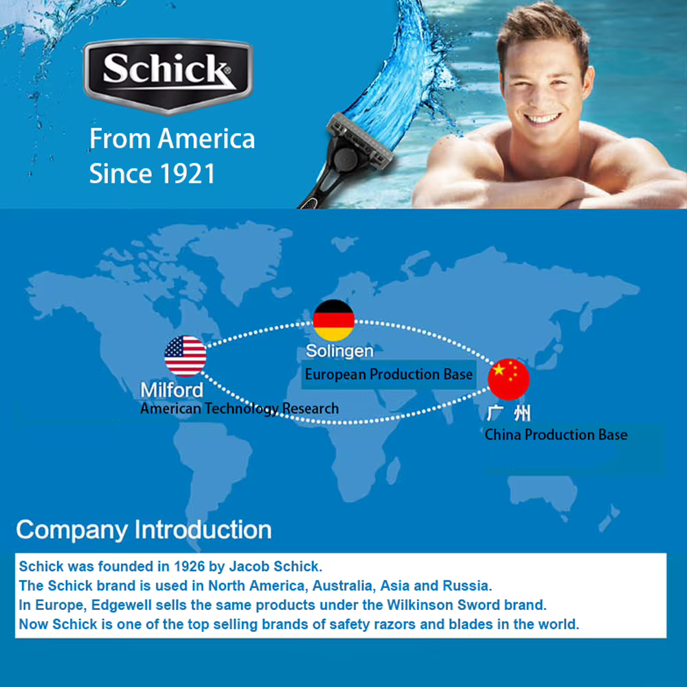 Schick-Rasoir Ultra Bleu pour Homme