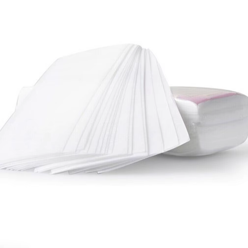 100 pièces épilation non tissé corps tissu cheveux enlever cire rouleaux de papier