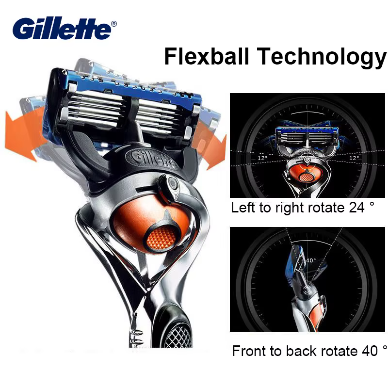 Gillette Fusion ProGlide ProShiled rasoir de sécurité antidérapant manuel poignée