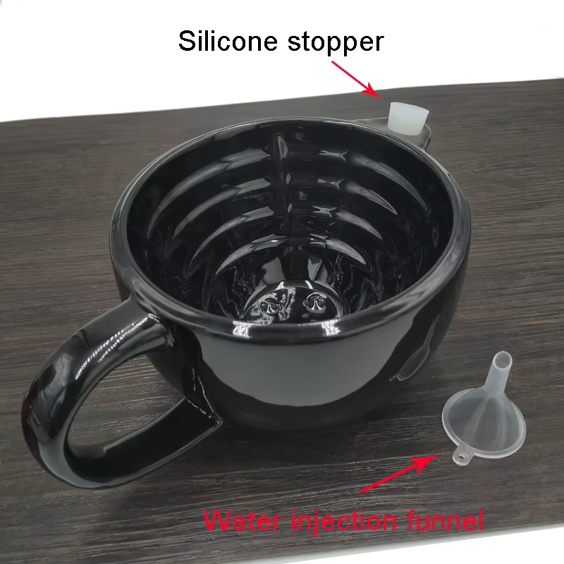 Dscosmetic Tasse à raser en poterie artisanale de grande taille