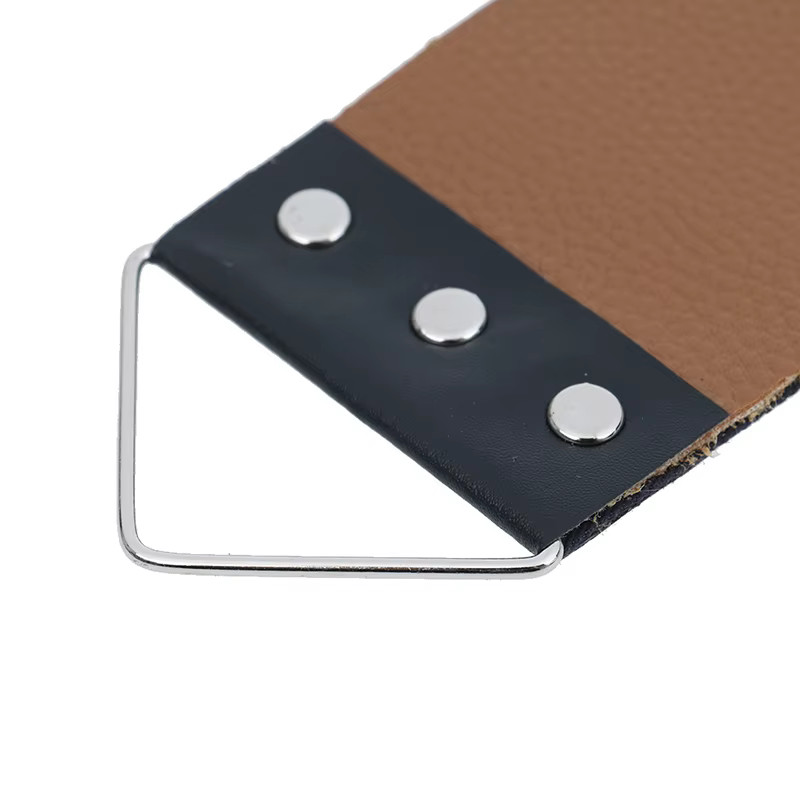 Sangle de rasage en cuir et toile pour hommes