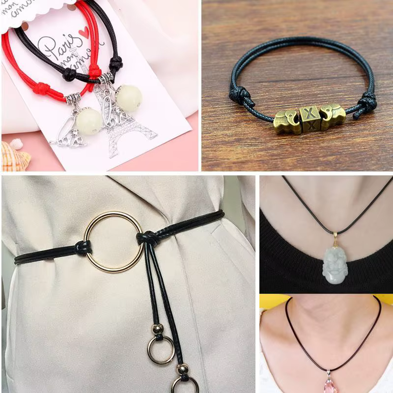 Fil ciré pour bricolage, ficelle, sangle, collier, UL, perle, bijoux exécutifs pour bracelet, 2.0mm, 5 mètres, nouveau