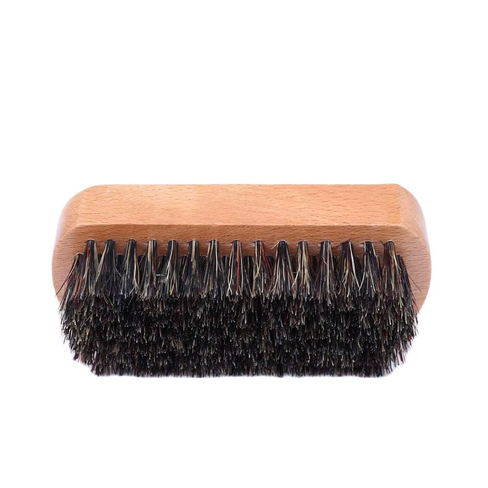 Brosse à moustache et barbe YAQI en poils de sanglier naturels – Outil de soin
