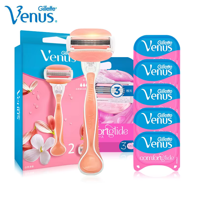 Gillette – Rasoir Venus Breeze 3 Couches en Acier Inoxydable pour Femme
