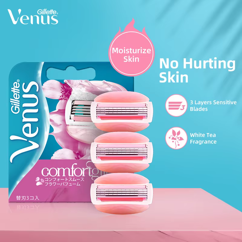 Gillette femmes lames de rasoir Venus ComfortGlide 3 couches lame protéger peau rasage épilation remplacement