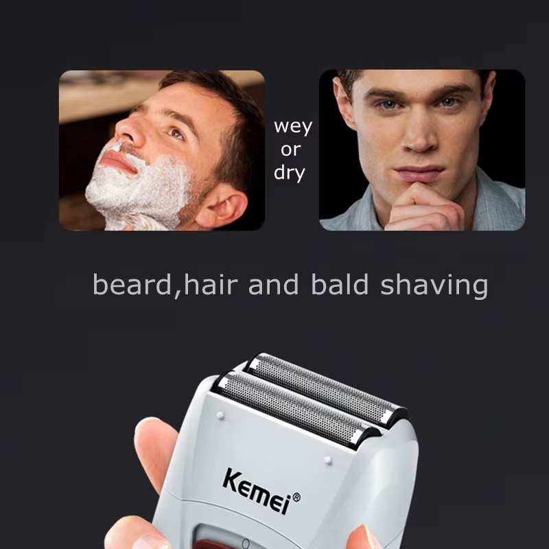 Rasoir électrique rechargeable Kemei Finishing Fade pour hommes