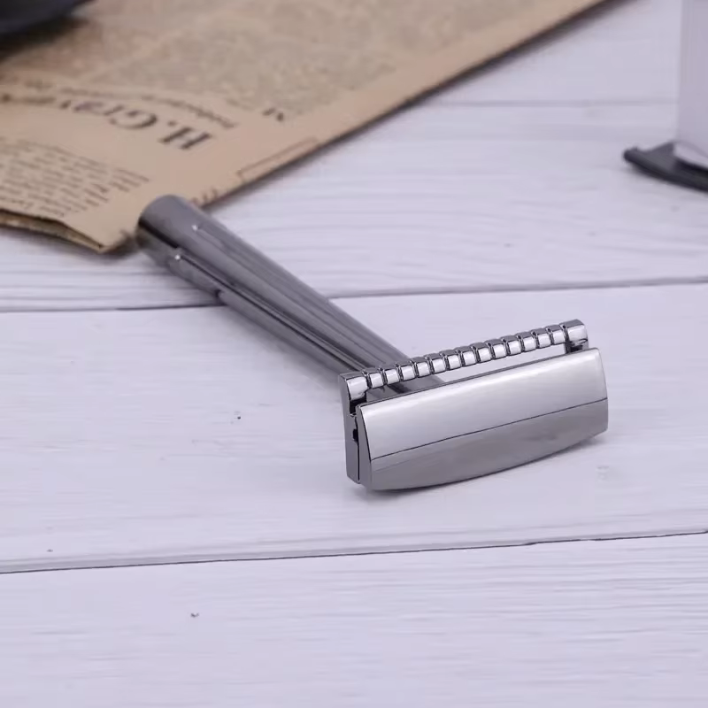 Vente Flash 2026 ! Rasoir de sécurité à lame unique YAQI SE Katana / Globe Trotter pour un rasage confortable pour hommes