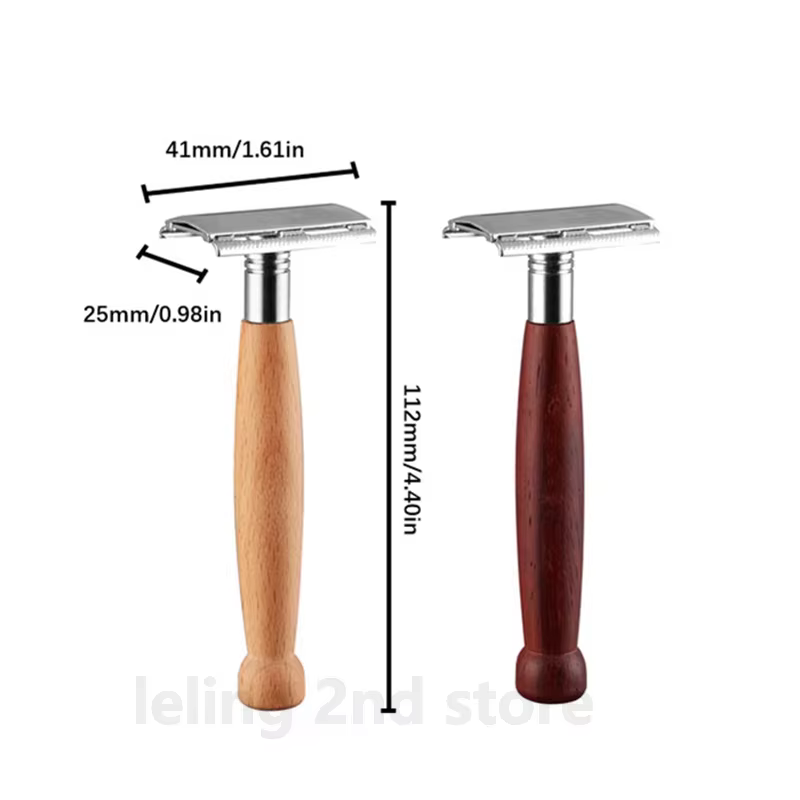 Rasoir de sécurité en bois pour hommes