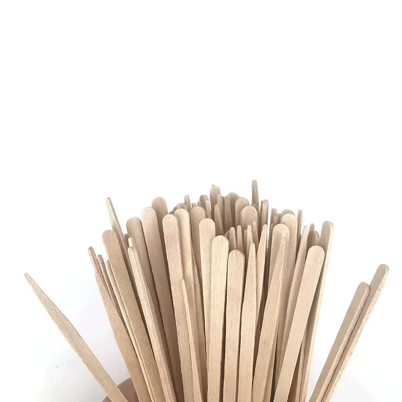 100/200/300/400/500 Pièces Bâtonnets de cire jetables en bois pour épilation