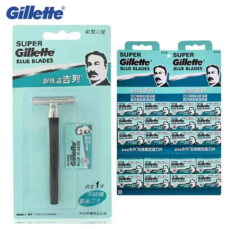 Gillette Super bleu rasoir sécurité manuel